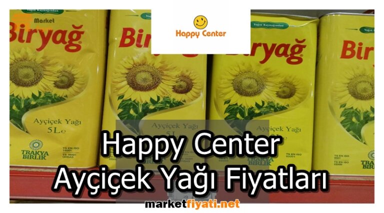 Happy Center Ayçiçek Yağı Fiyatları