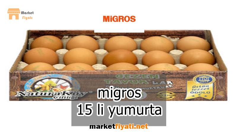 migros 15 li yumurta