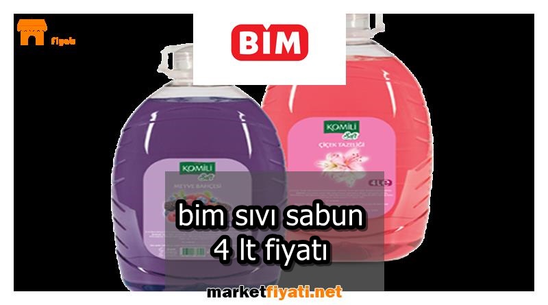 bim sıvı sabun 4 lt fiyatı