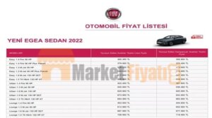 Fiat Fiyat Listesi